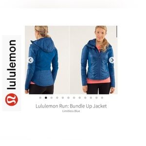 Lululemon Run Bundled Up. Cobalt Blue. Sz 8.